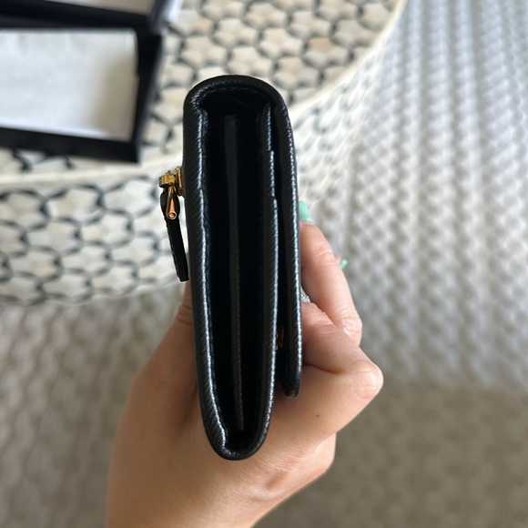 Large Prada Saffiano Wallet - Black - Picture 14 of 16
